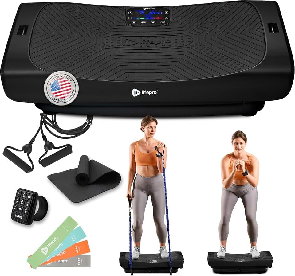 Lifepro Rumblex 4D Vibration Plate Exercise Machine with 7 Training Modes