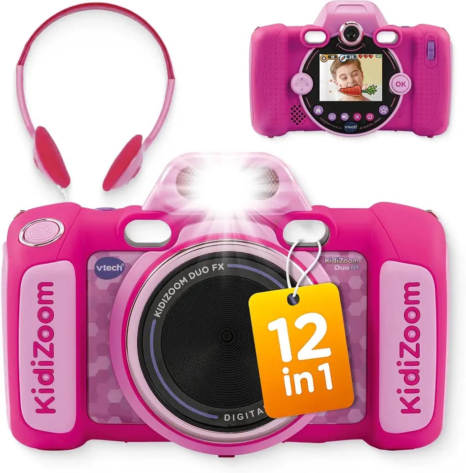 VTech KidiZoom Duo FX - Digitalkamera für Kinder mit Doppellinse