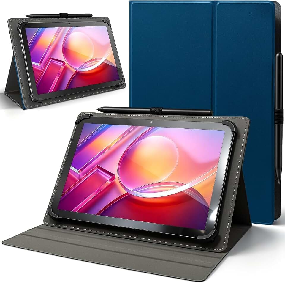 TrendGate Universal 10.1 Zoll Hülle für Alle 9-11 Zoll Android Tablet, Blau
