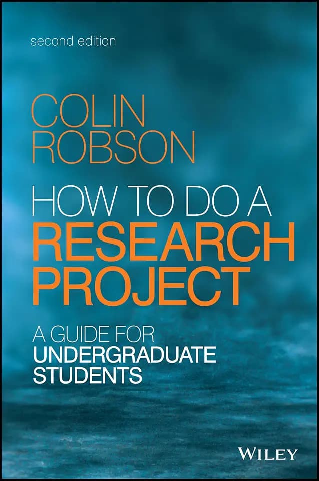 How to do a Research Project: A Guide for Undergraduate Students, 2nd Edition