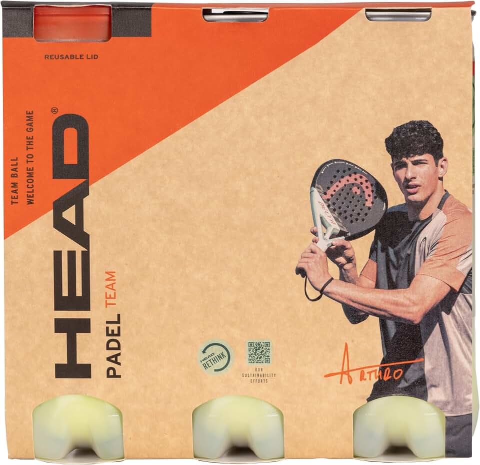 Head Packung mit 3 Flaschen für Padel, Edition 2019, Erwachsene, Unisex, Gelb, Größe M