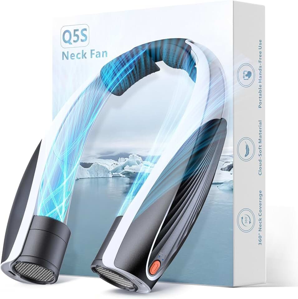 Portable Neck Fan, Max 20H, 6000mAh Personal Fan