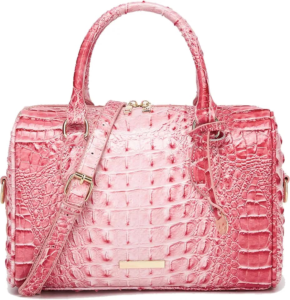 Makcr Joacbv Crocodile Handbag for Women Top Handle Leather Shoulder Purse