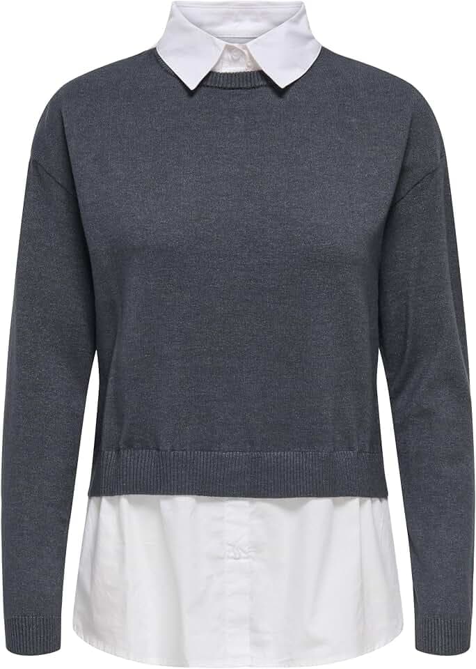ONLY Damen Onlpayson Ls Mix Pullover KNT Onlpayson Ls Mix Pullover KNT (1er Pack)