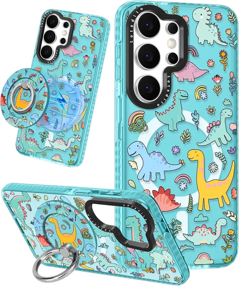Lotadilo for Samsung Galaxy S26 Ultra Case for Women, Dinosaur
