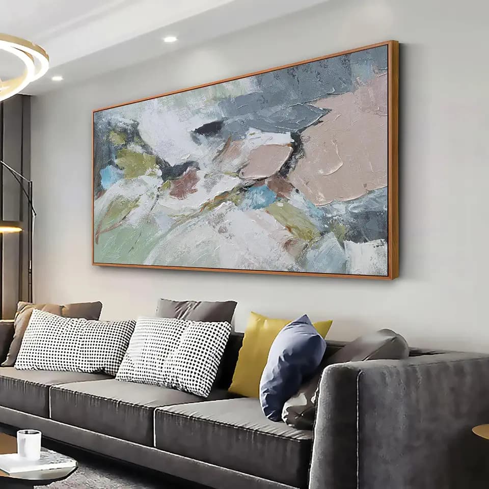 Large Wall Art for Living Room Colorful Abstract Wall Art 30x60 Inch
