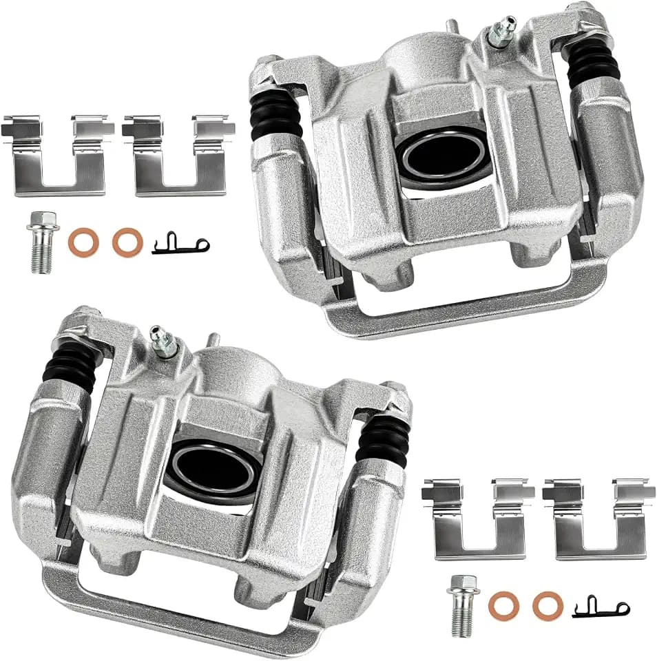 cciyu Rear Left & Right Disc Brake Calipers Assembly 19B6447 19B6446