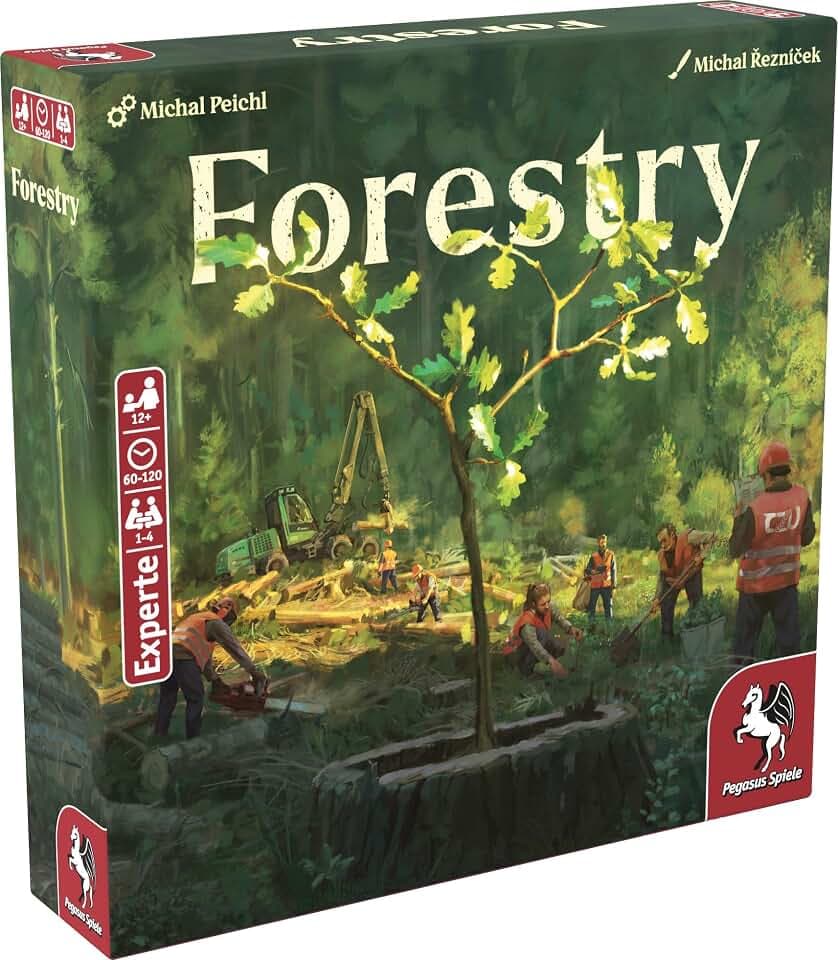 Pegasus Spiele 56270G - Forestry Brettspiel für Experten