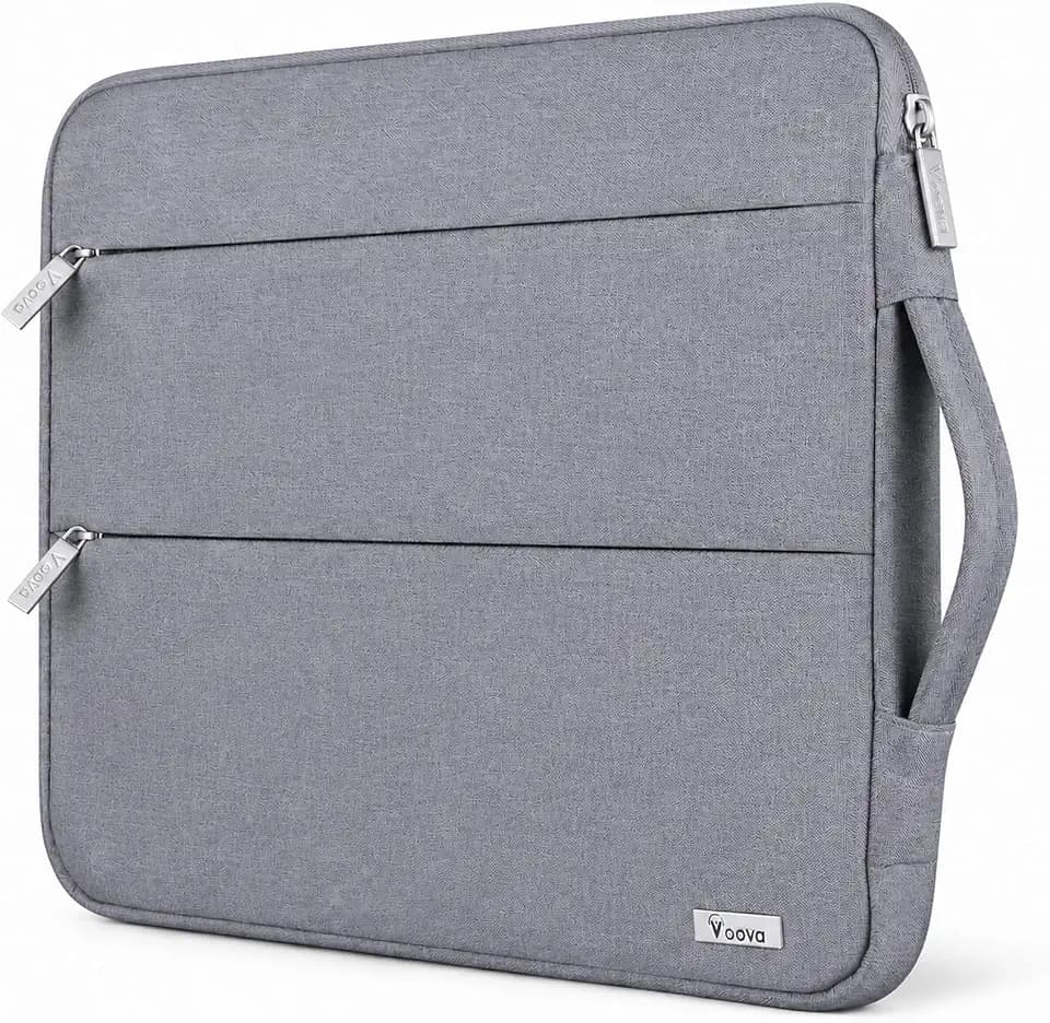 Voova 15-14 Inch Laptop Sleeve, Laptop Case, MacBook Case, Gray