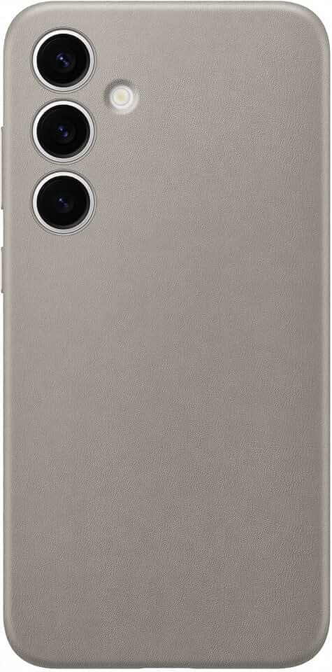 Samsung Designed for Hochuen Vegan Leather Smartphone Case GP-FPS926HC, Galaxy S24+, Handy-Hülle, Lederimitat, Schlankes Design, Taupe