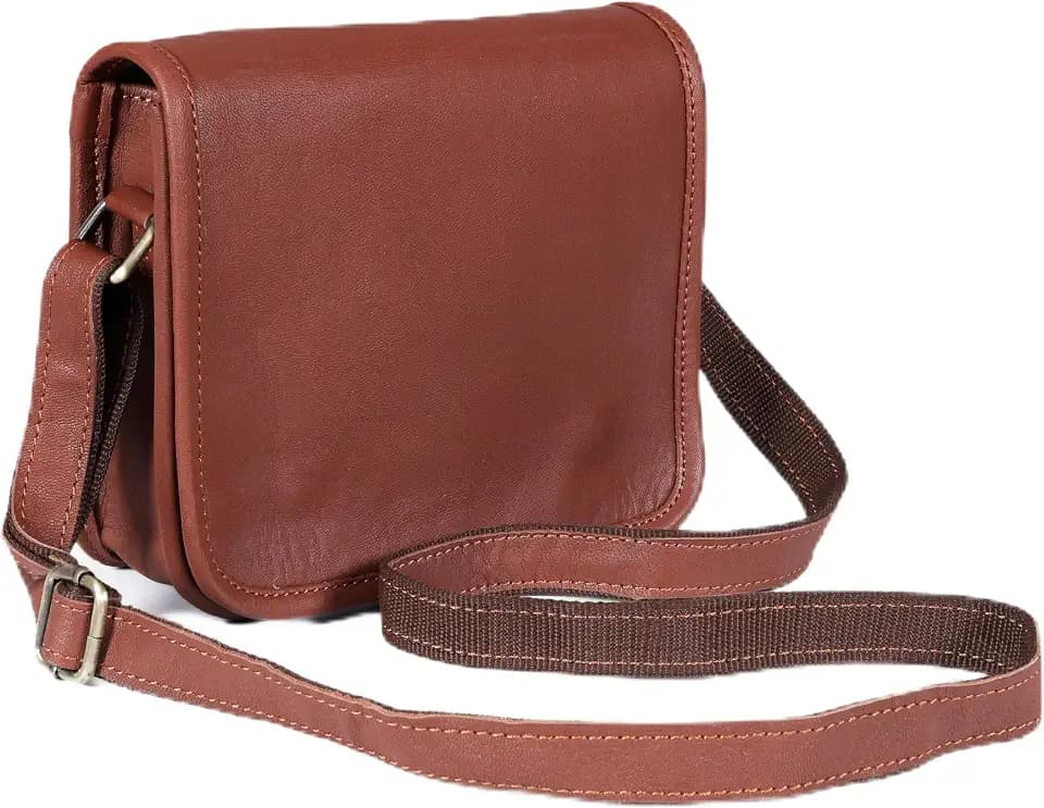 11 inch Small Crossbody Shoulder Genuine Leather iPad/Tablet Vintage Messenger Bag For 10.5 inch iPad Pro for Women & Men