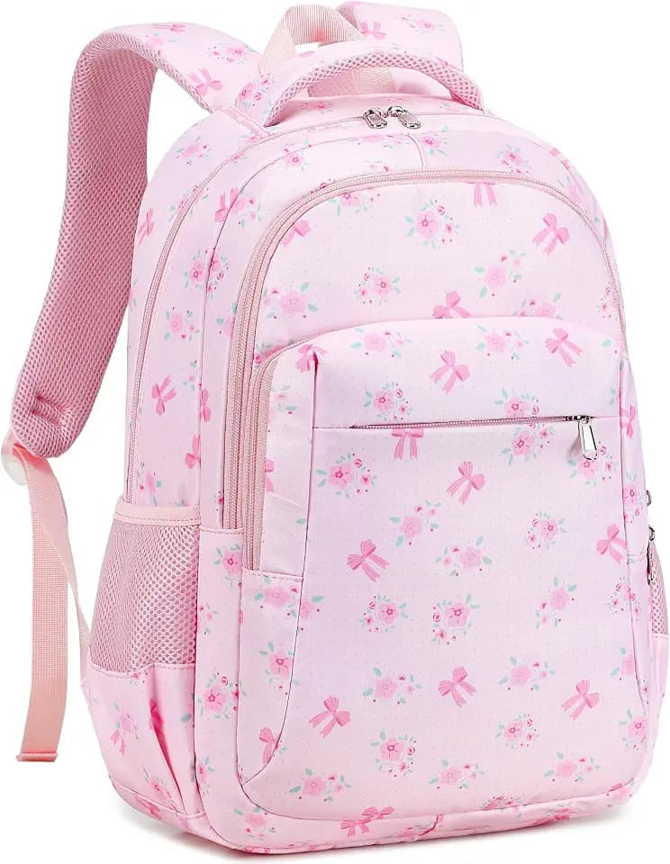 LEDAOU Girls Boys Backpack with Lunch Box, 3-Piece School Bookbag Set