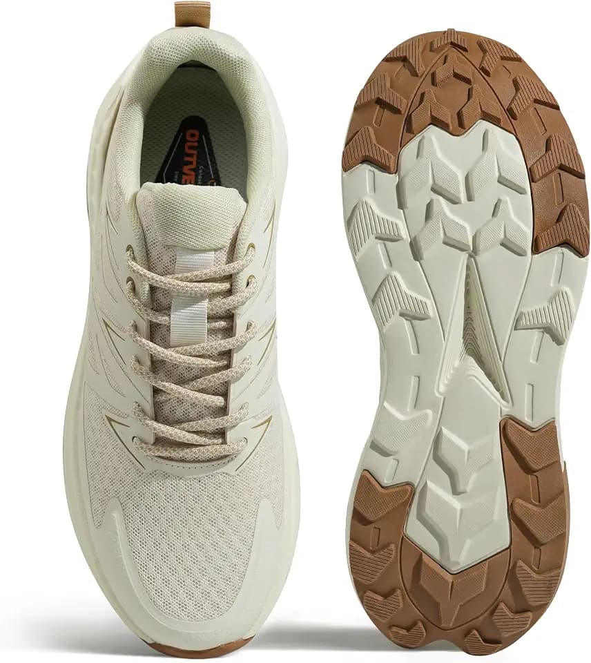 Men's Versatile Off-Road Running Shoe for Rugged Lightweight Breathable Walking Outdoors Trail Running Sneakers