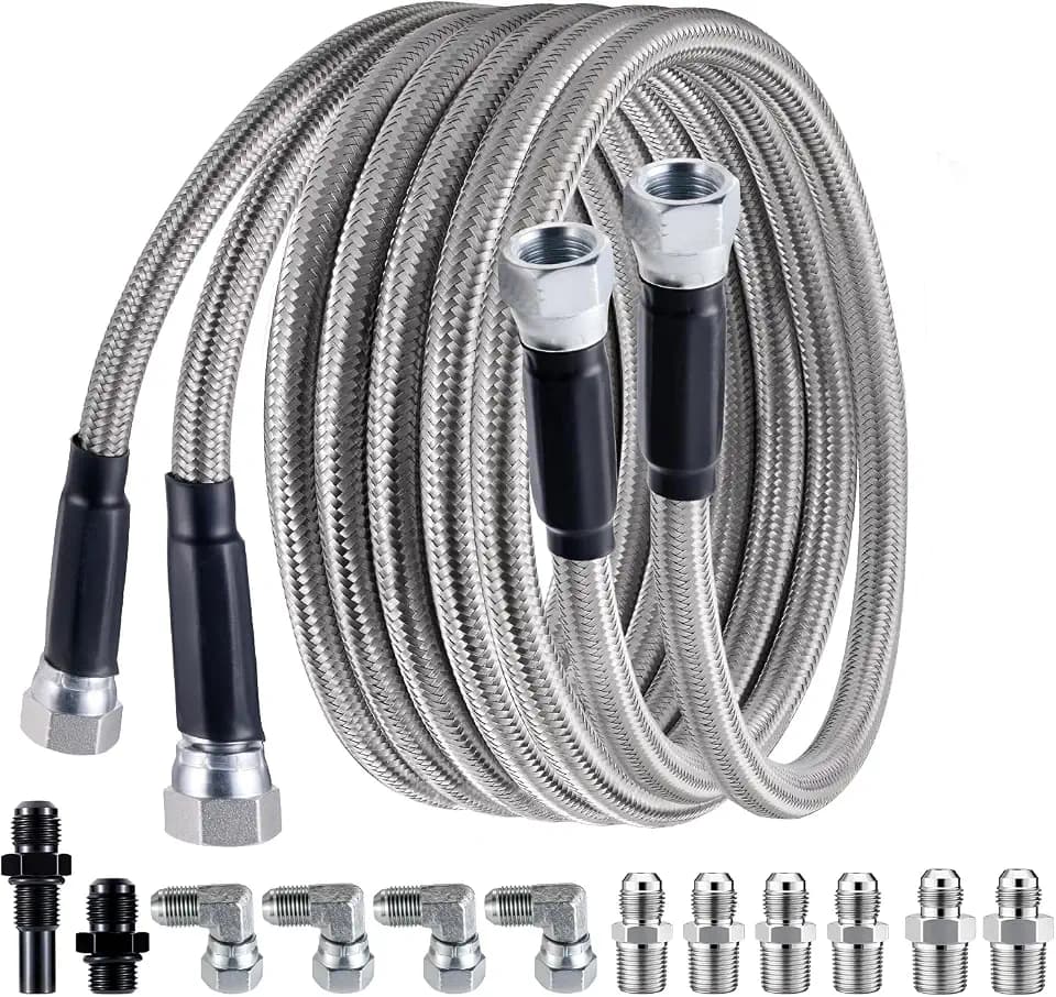 EVIL ENERGY 6AN PTFE Fuel Line Kit 70" Transmission Fluid Oil Cooler Hose