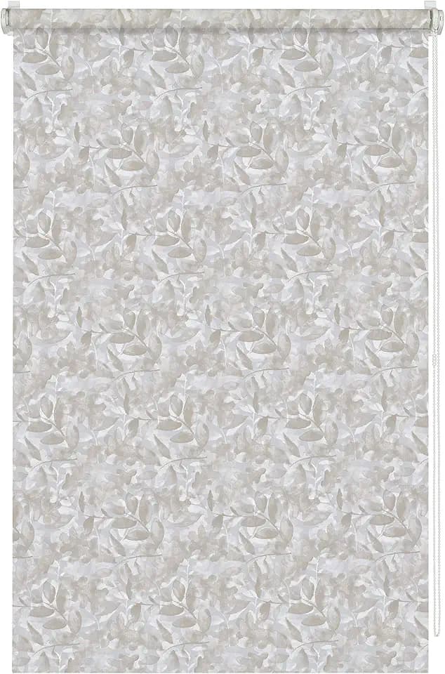 Gardinia EASYFIX Rollo Dekor zum Klemmen, Blickdicht, Alle Montage-Teile inklusive, Natural Camouflage, Hellgrau/Taupe, 75 x 150 cm (BxH), 36169
