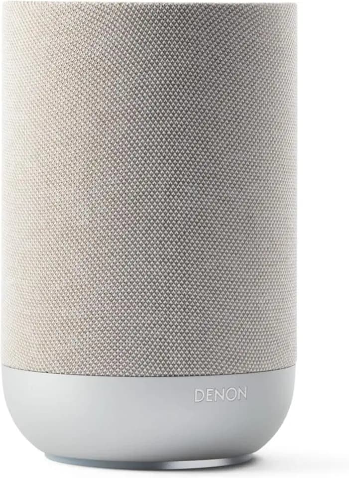 Denon Home 200 Speaker, Wireless Smart Speaker with Stereo Sound, Stone