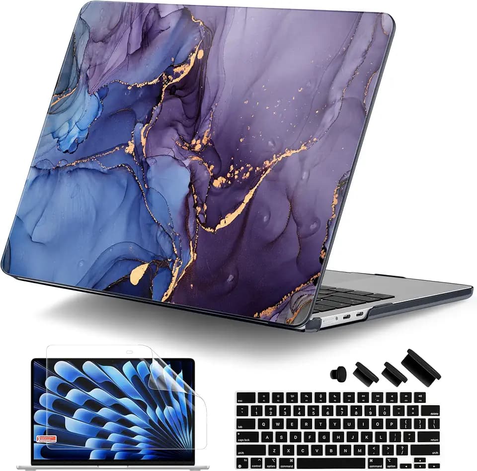 DONGKE Compatible with MacBook Air 13 inch Case M5 2026 M4 M3 M2 2025-2022