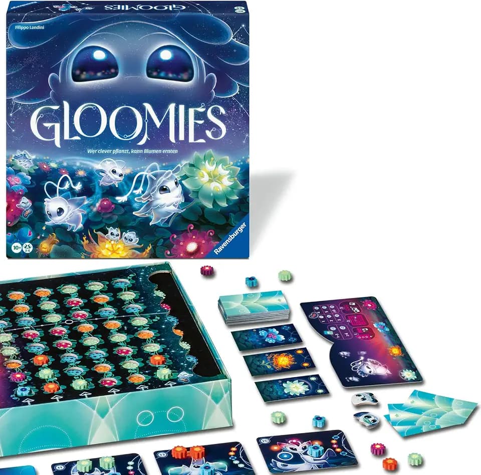Ravensburger 24616 - Gloomies - Einfaches Strategiespiel für Familien, Erwachsene und Kinder - Brettspiel für 2-4 Spieler ab 10 Jahren