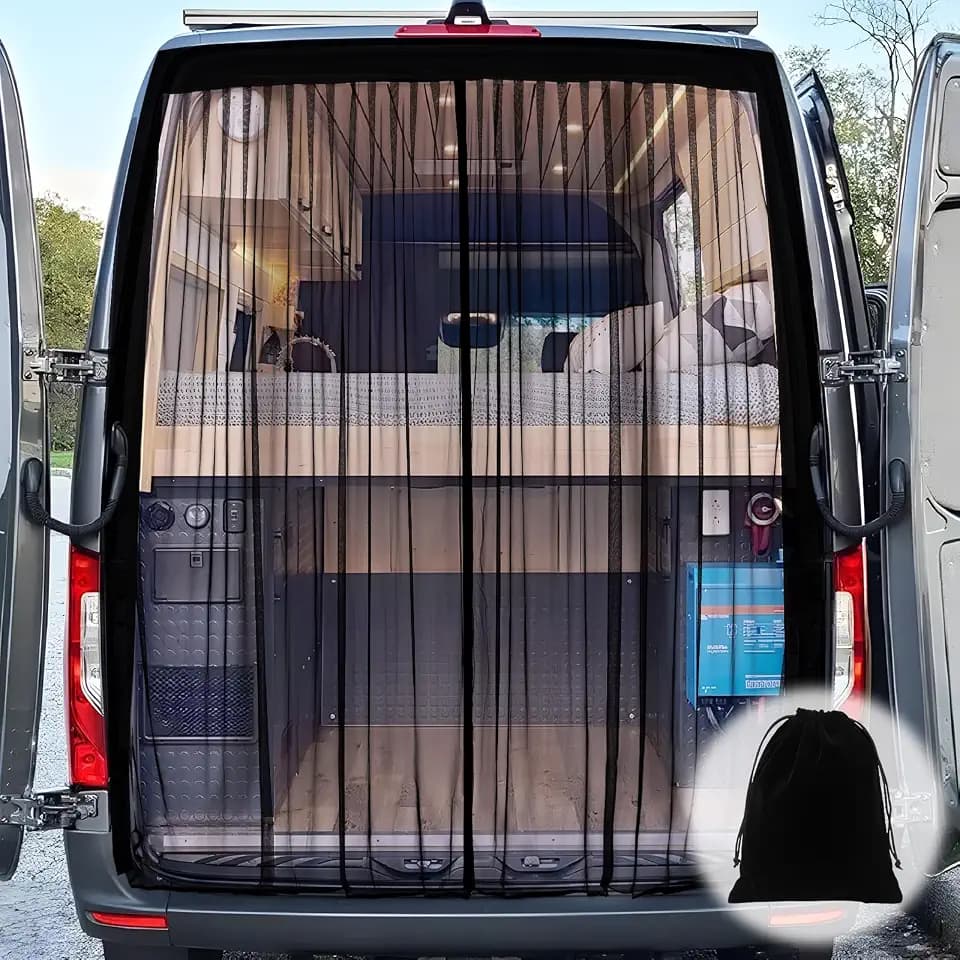 XCBYT Van Bug Screen for Rear Door, Breathable Mesh for Camping