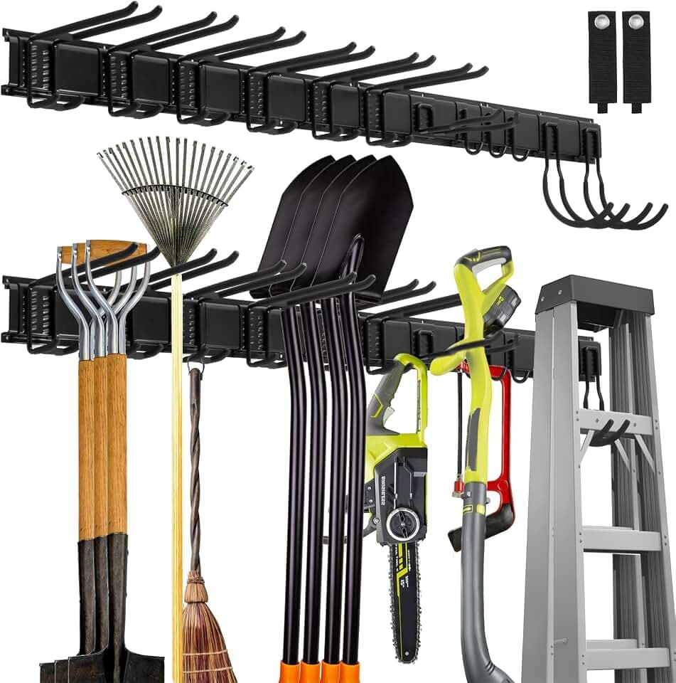 Sinoer Garage Tool Management Wall Rack, Metall, 64 Zoll, 12 Haken