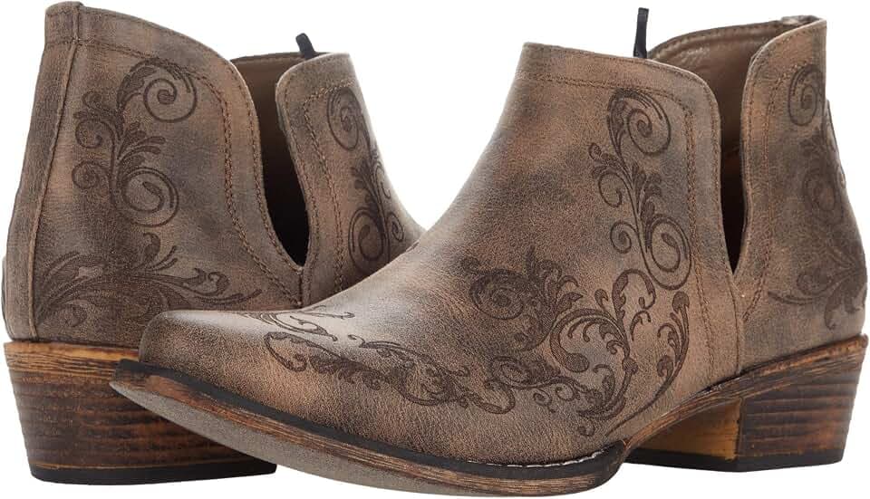 ROPER womens Ava Snake Snip Toe Cowboy Booties
