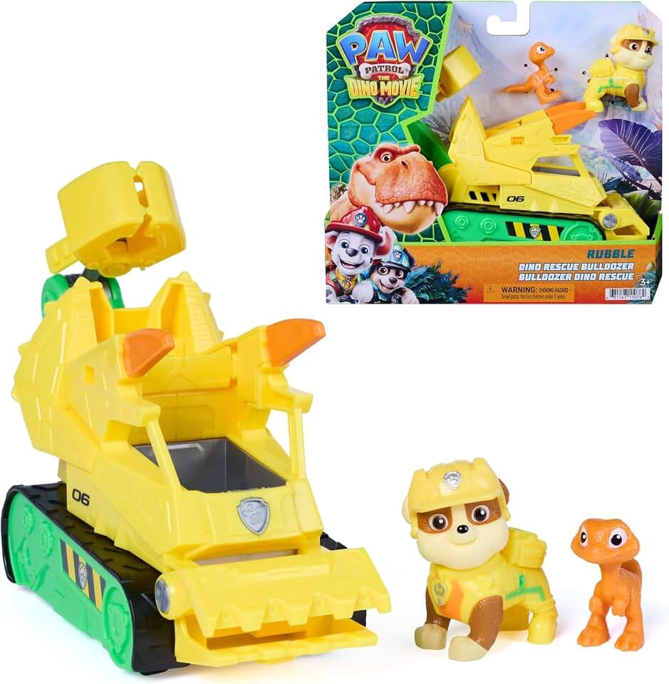 PAW PATROL Der Dino Film Rubbles Dino-Rettungs-Bulldozer, ab 3 Jahren