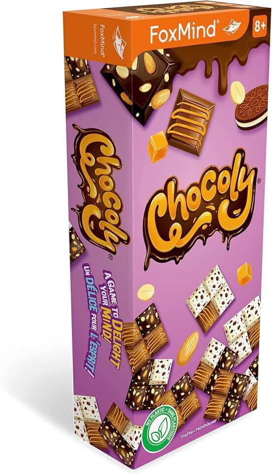 FoxMind Games: Chocoly, a Calorie Free Logic Game, Chocolate Tile Laying Game, up to 4 Players, 8 and up.