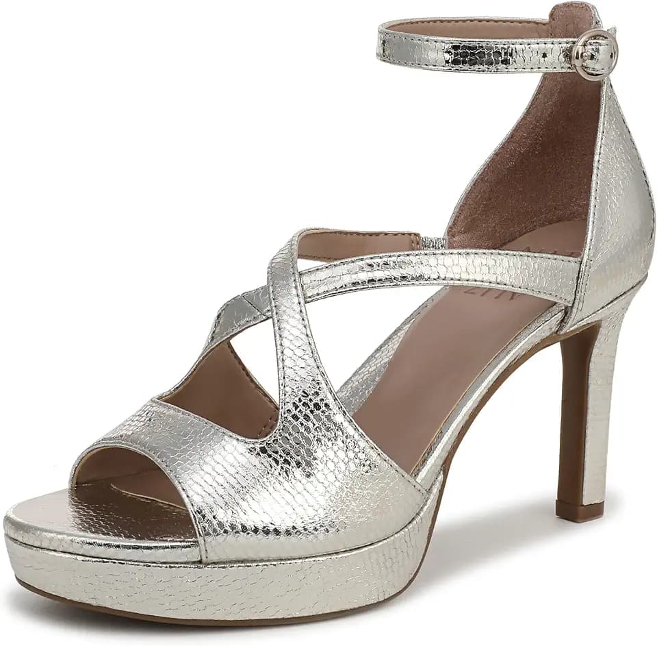Naturalizer Women's Alicia Ankle Strap Heeled Dress Sandal