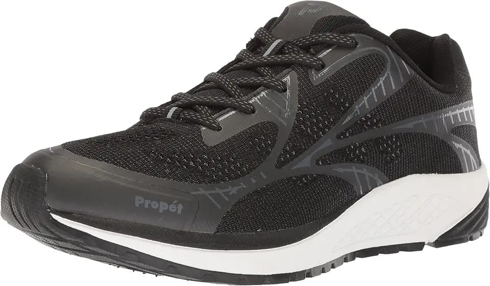 Propet Womens One Lt Lace Up Sneakers Shoes Casual - Black