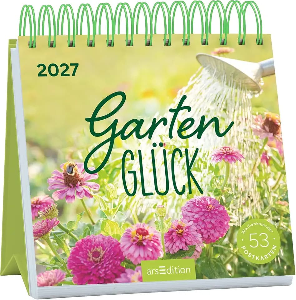 Postkartenkalender Gartenglück 2027: Wochenkalender 2027, 53 Postkarten für Gartenfreunde