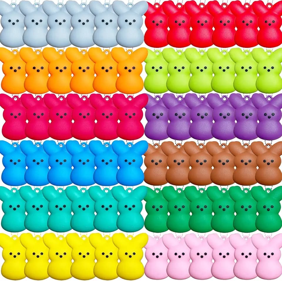 72 Pcs Party Favors for Kids, Easter Egg Fillers Basket Stuffers, Birthday Gifts for Toddlers Adult, Classroom Prizes Box, Easter Decorations