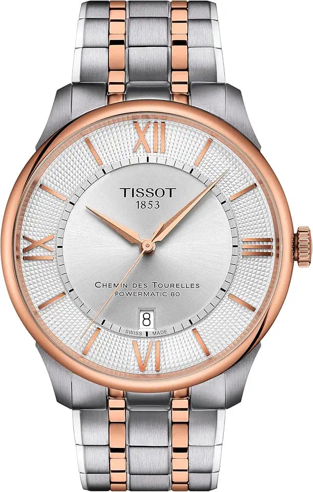 Tissot Chemin Des Tourelles, Swiss Powermatic 80 Automatic, 42mm, Silver Dial, Men's Watch