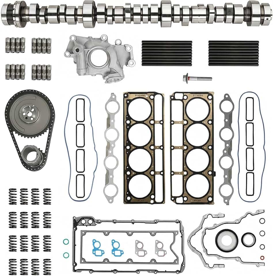 GEN 3 LS Engine Stage 2 Camshaft & Timing Chain Kit & Head Gasket Set & Oil Pump & Lifters 1999-2007