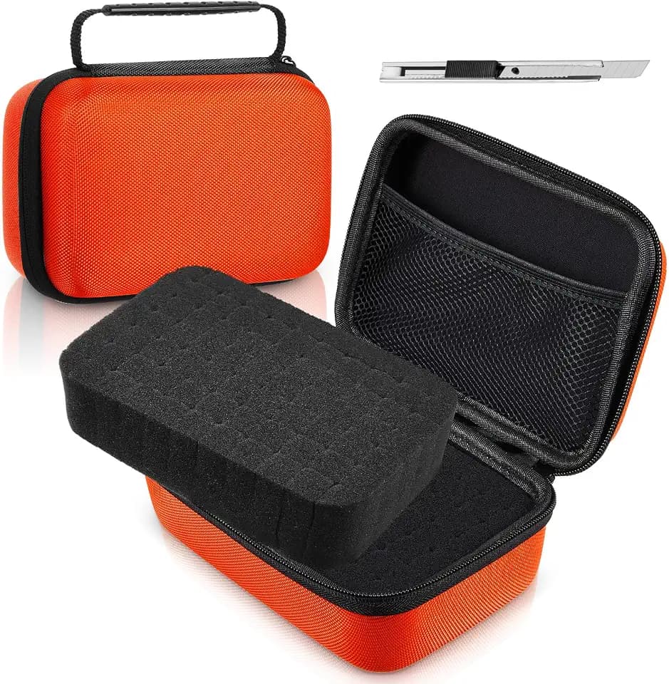 Relaxweex Hard Case with Foam, Orange, 12.6 x 8.27 x 3.5 Inch