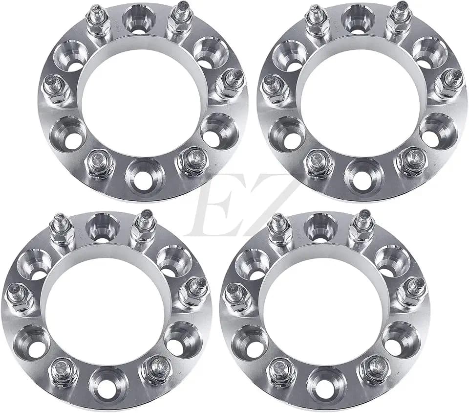 ezaccessory 4 Wheel Adapters 6x135 to 6x5.5 (6x139.7) Fits Ford F150 05-20 to Mount Chevy Silverado Tahoe Suburban Avalanch 6 Lug Wheels 1" Thick