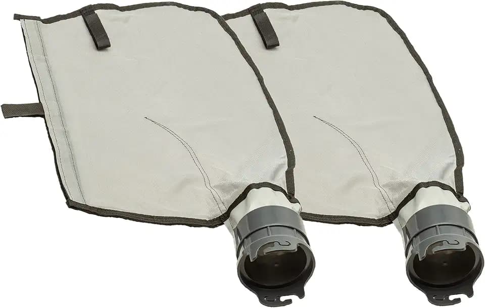 ATIE Pool Cleaner Gray Fine Mesh Bag with Hook and Loop Fastener Enclosure for Pentair Kreepy Krauly Legend, Platinum Pool Cleaner Debris Bags 360009/EU16G with Snaplock - Gray (2 Pack)