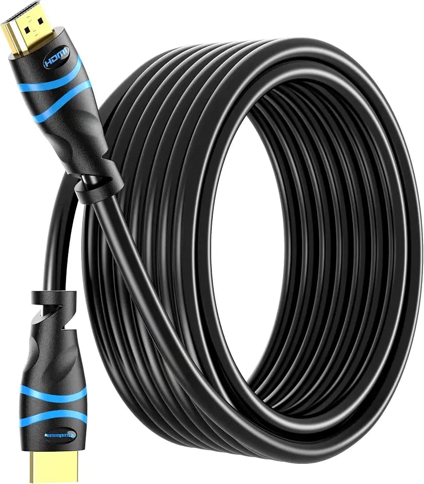 BlueRigger 4K HDMI Cable 30 FT, 4K 30Hz, 18Gbps HDMI Cord in-Wall CL3 Rated