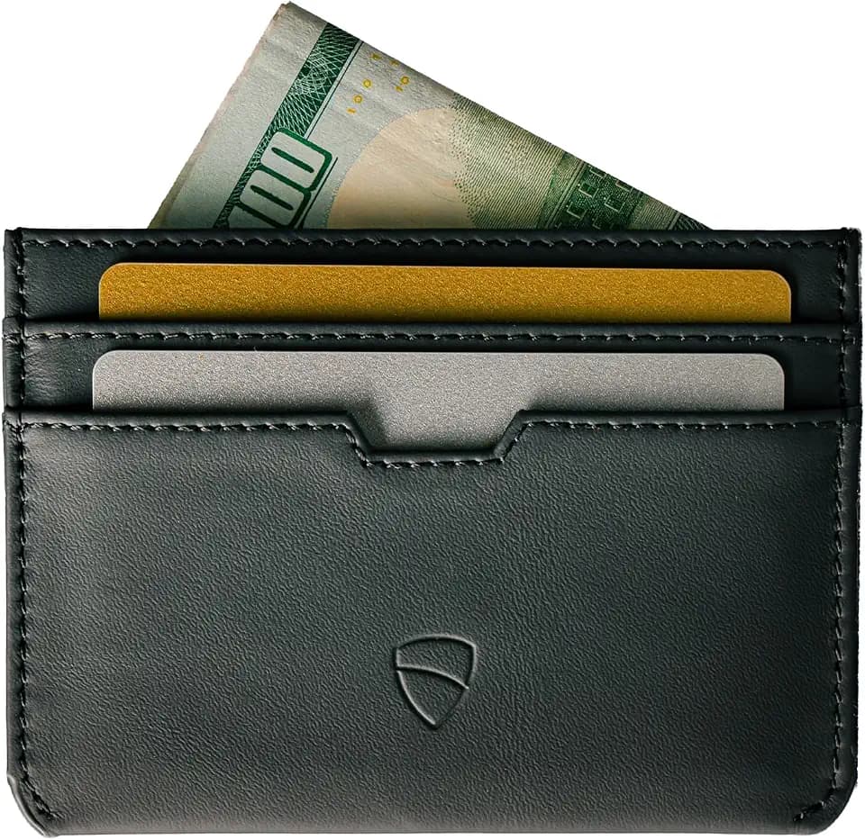 Vaultskin MOORGATE Kartenetui mit RFID Schutz, Leder Geldbörse, Kartenhülle