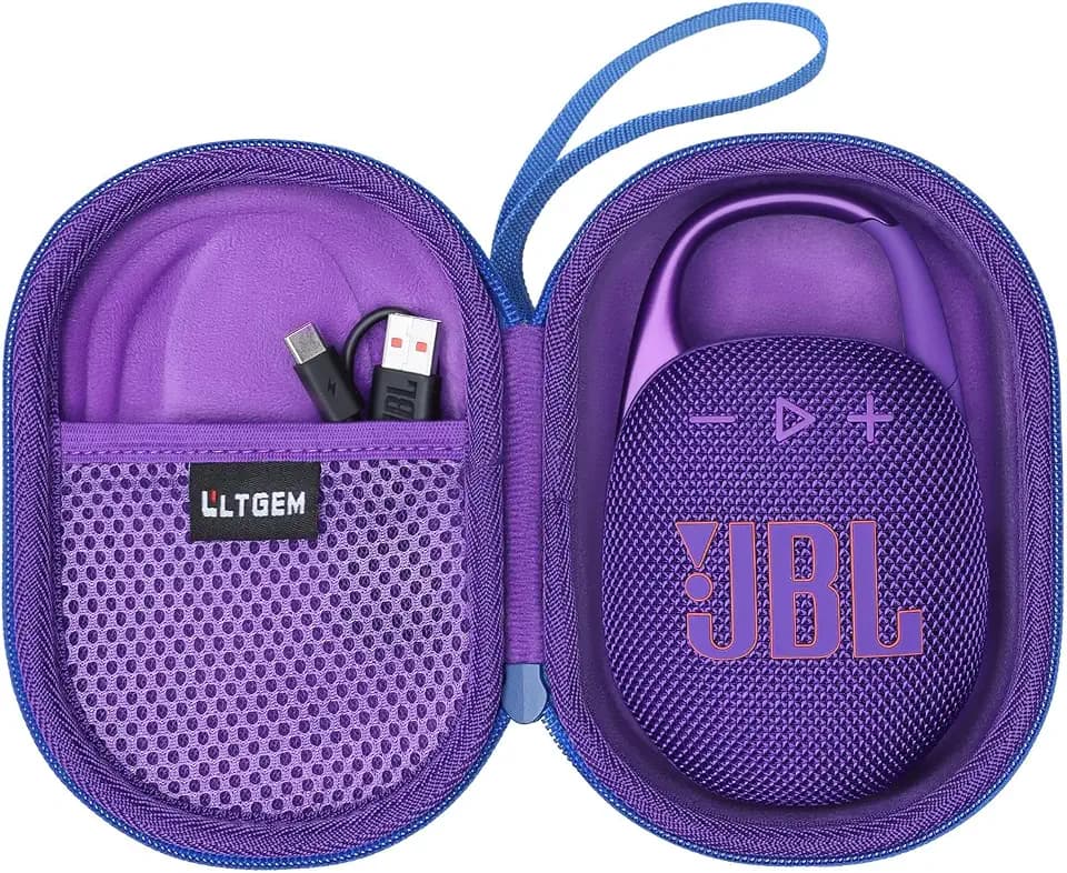 Case for JBL Clip 5/4 Ultra-Portable Waterproof Bluetooth Speaker Purple