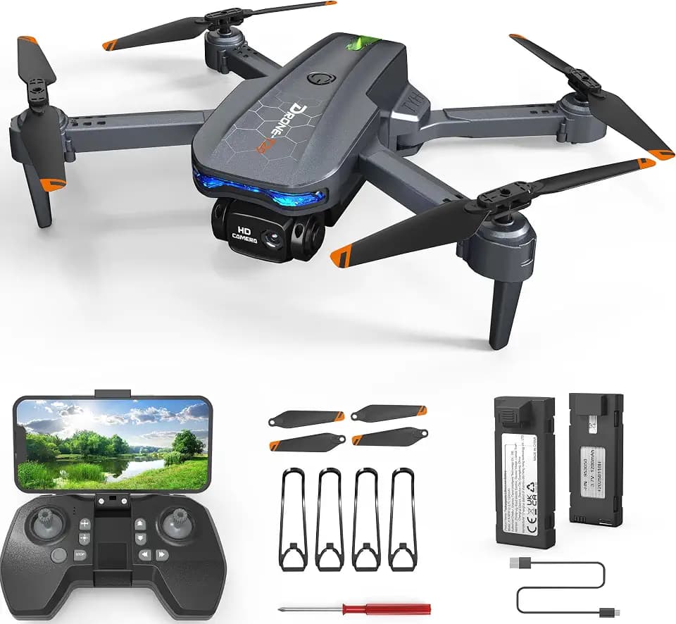 T29 C0 Drohne mit Kamera 1080P HD, Faltbare Mini Drohne für Kinder und Erwachsene, RC Quadrocopter für Anfänger, 30 Minuten Flugzeit, Headless Modus, 3D Flips, Spielzeuggeschenk für Kinder