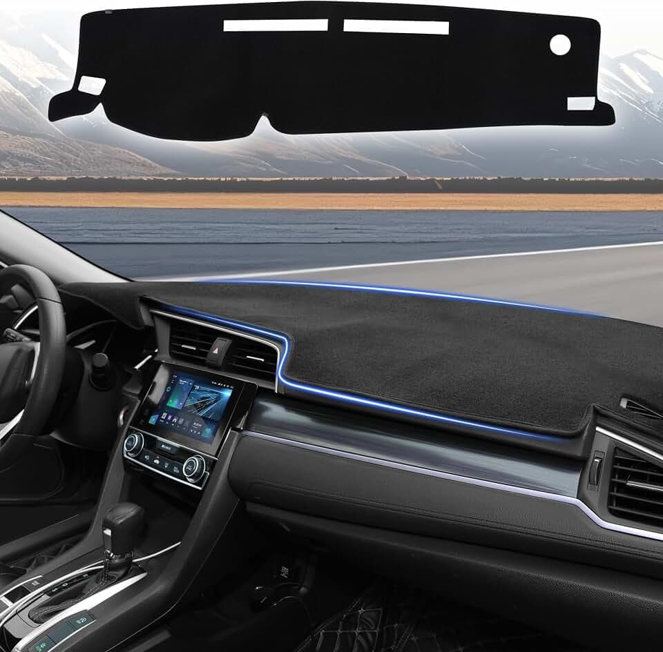 YYCKE Dashboard Dash Cover Mat for Toyota Tacoma 2016-2023