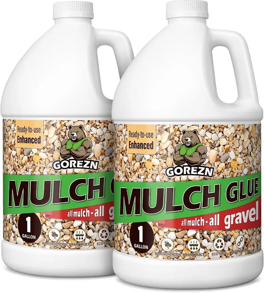 Mulch Glue for Landscaping, Ready-to-Use Rock Glue Spray, 2 Gallon