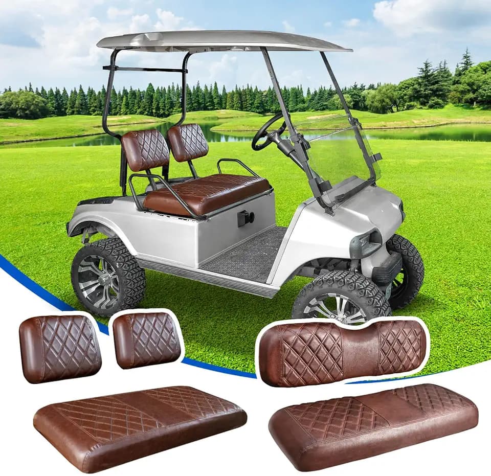 NOKINS Golf Cart Seat Covers 4 Piece Fits Club Car DS Pre-2000
