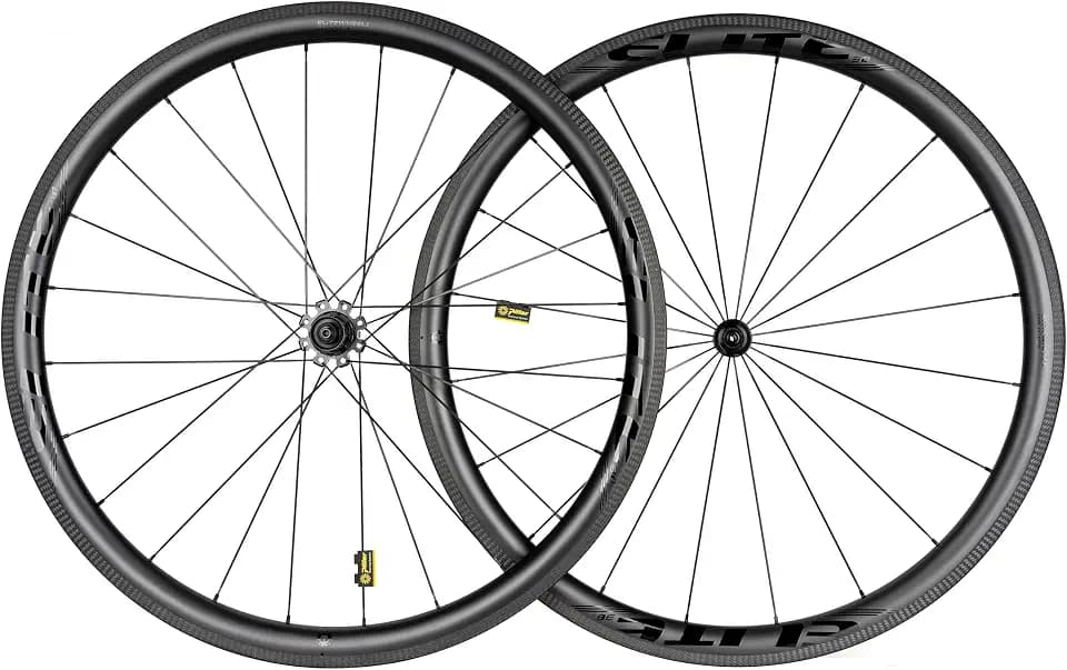 ELITEWHEELS Road Bike Carbon Wheels 700c Clincher 38/50/55/60/82mm Carbon Wheelset Tubeless Ready Cycling Wheel U Shape