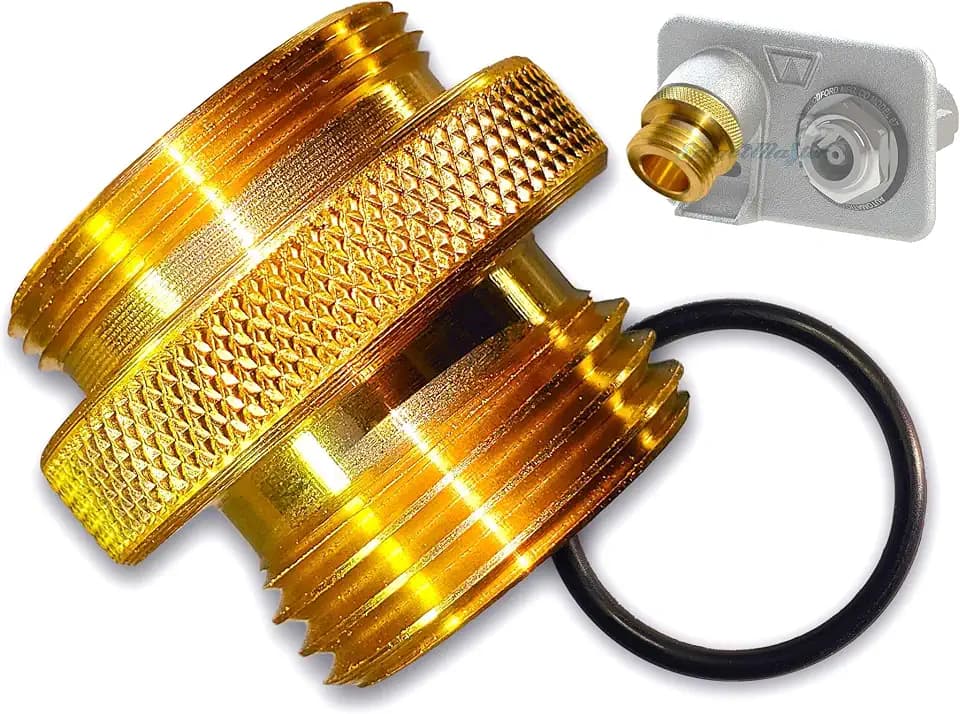 SPGTM-9 ~Woodford Hose Bibb Adapter Replaces 34HA & 50HA with a Straight-Through Connector for frost free Spigots, sillcocks & Wall/Yard hydrant Models 22/25/27/65/67/etc