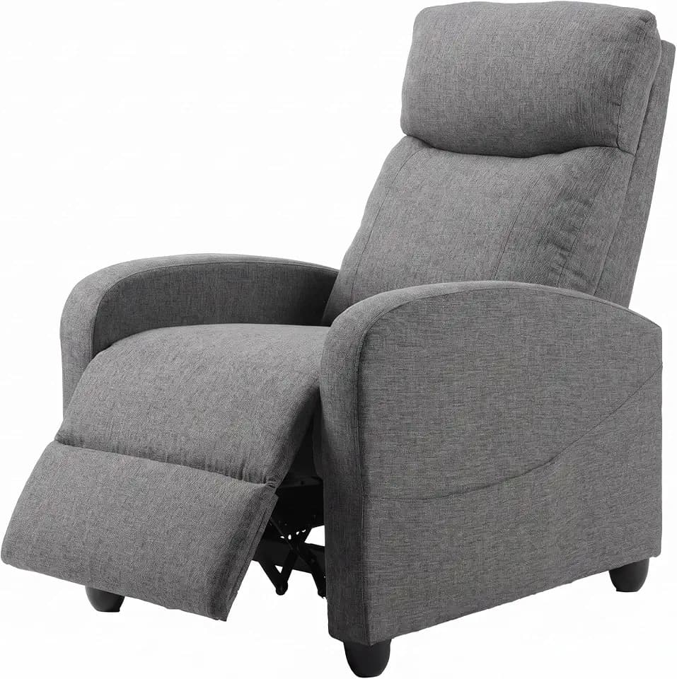 OLIXIS Recliner Chair, Reclining Sofa Chair with 3 Adjustable Angles