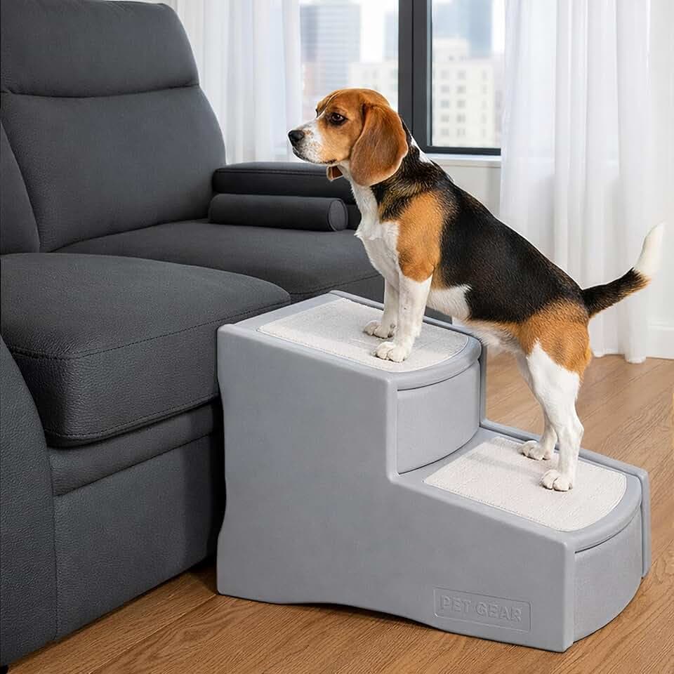 Pet Gear Easy Step II Pet Stairs, Sea Salt, 2 Step