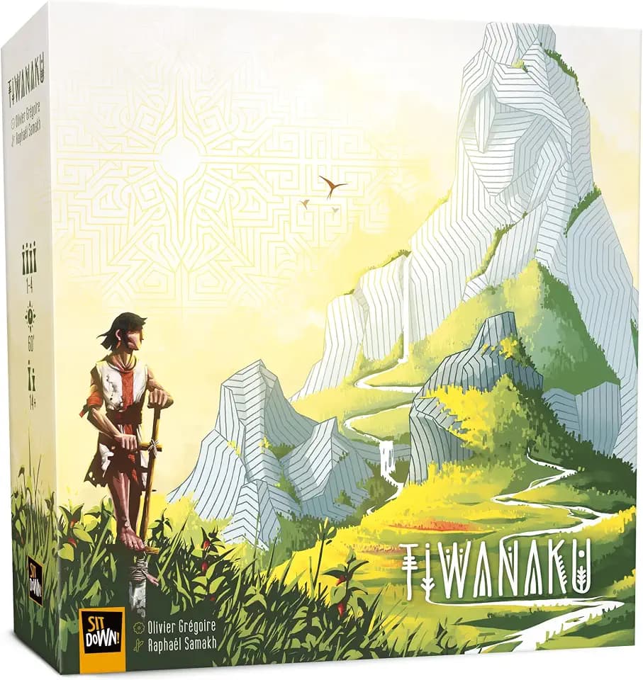 Sit Down! Tiwanaku - Sit Down! Strategy Board Game, Deduction Exploration Optimization, Pachamama Mother Earth Wheel, Play Solo Mode Or with Up to 4 Players, 30-60 Minute Play Time, for Ages 14+