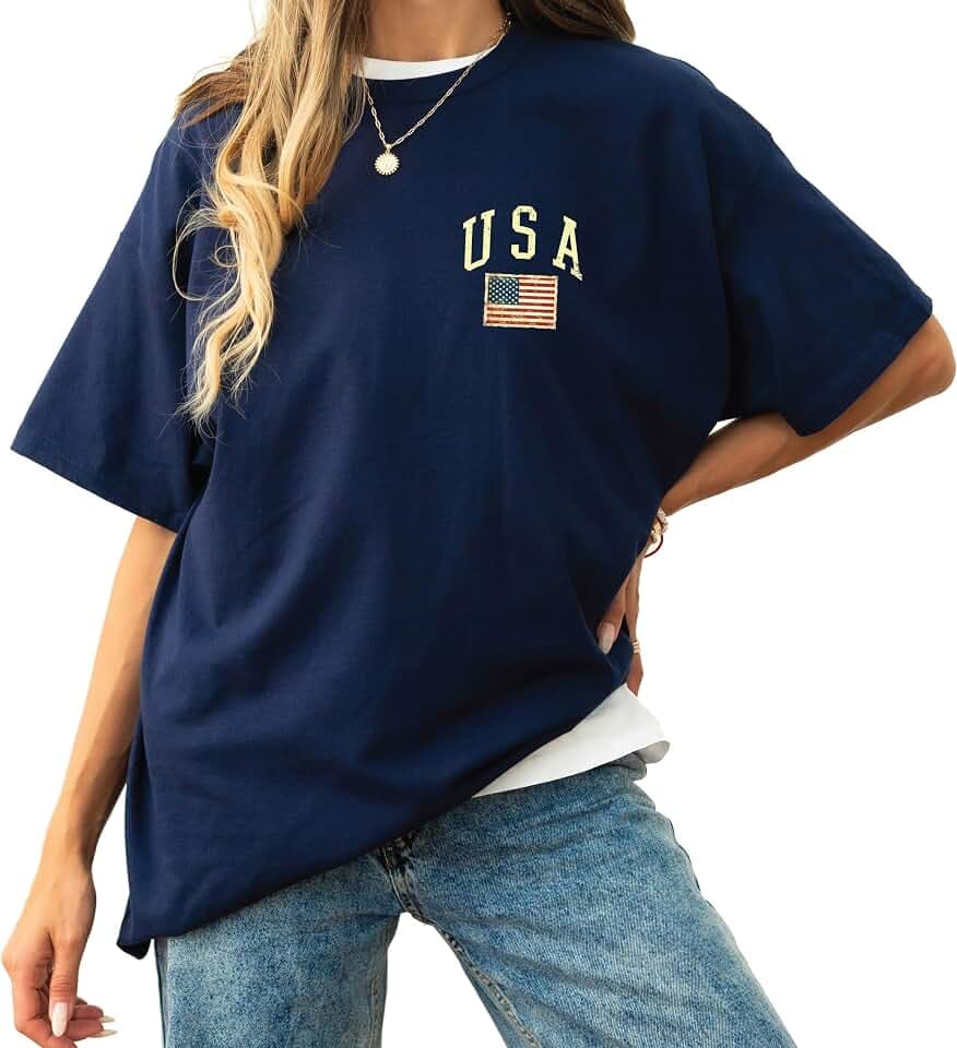 Pocket Size USA Shirt - Retro USA T-Shirt - Minimalist USA Outfit - 4th of July - Memorial Day Tee