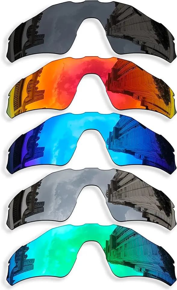 5 Pieces Polarized Replacement Lenses for Oakley Radar EV Path OO9208 Sunglasses, Anti-Scratch and Impact Resistant